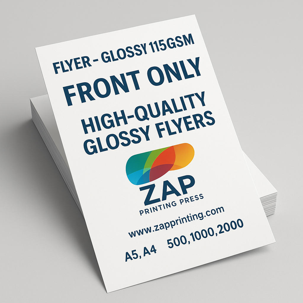 Flyer - Glossy 115gsm - Front Only - A4 - 500