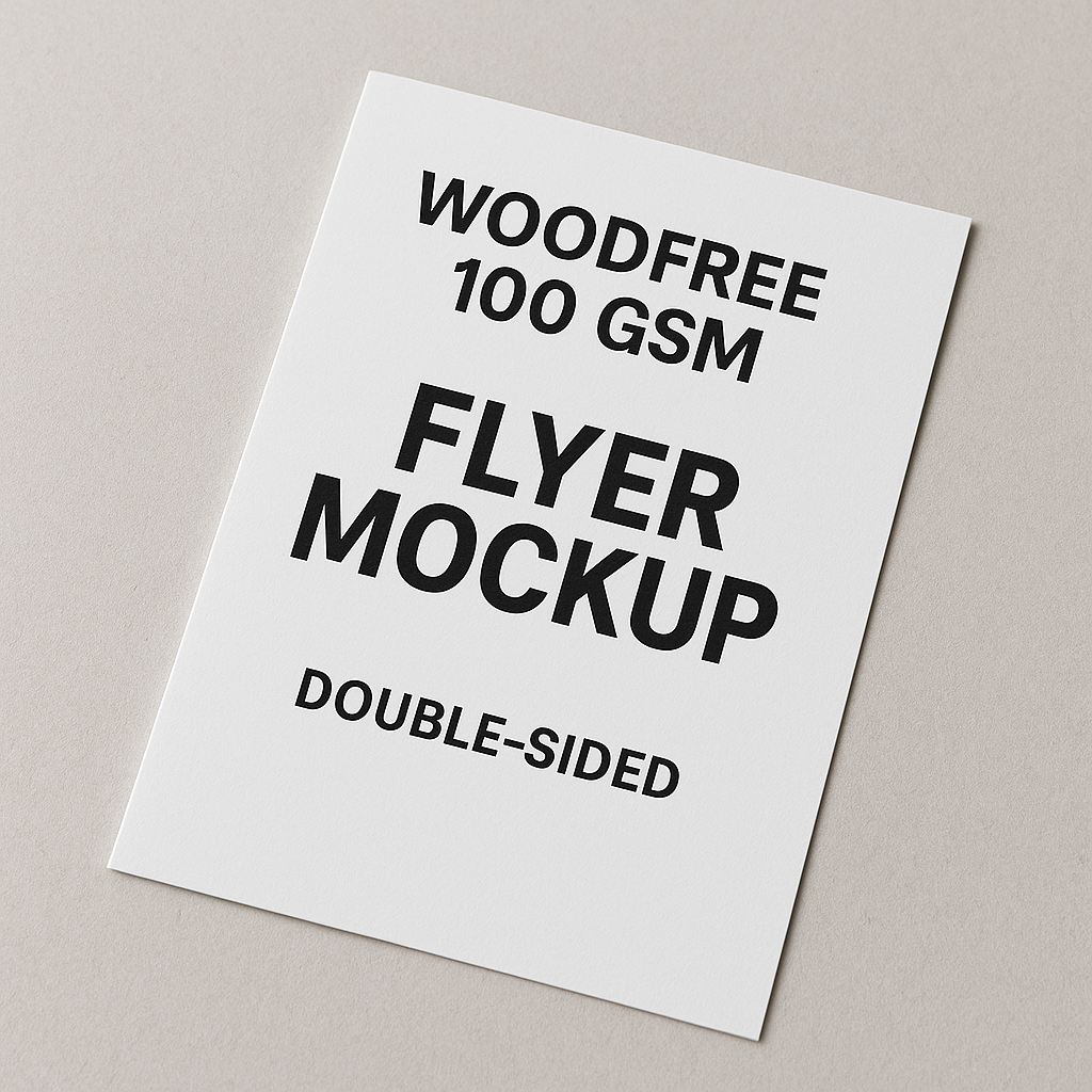 Flyer - Woodfree 100gsm - Front and Back - A4 - 5000