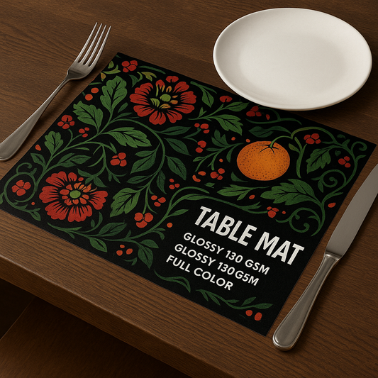 Table mat premium 130Gsm glossy - ZAP PRINTING SOLUTIONS 
