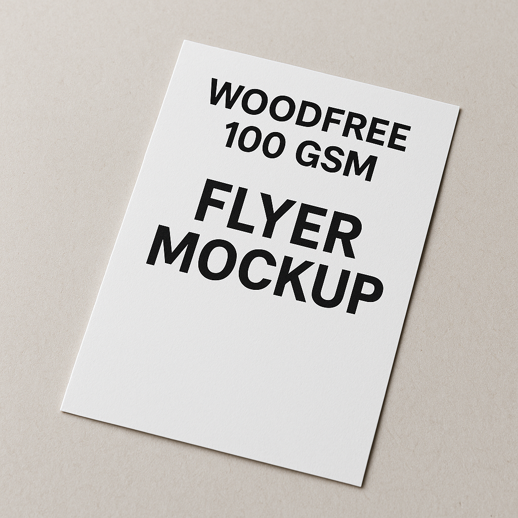 Flyer - Woodfree 100gsm - Front and Back - A4 - 5000