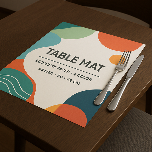 Table Mat Economy 4 colour - ZAP PRINTING SOLUTIONS 
