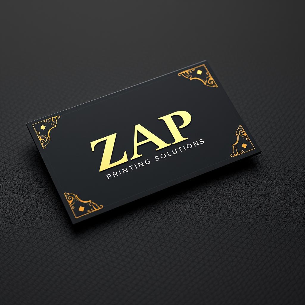 "Custom premium business card with velvet finish and gold foil in Dubai"