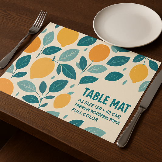 Table Mat 100 Gsm premium - ZAP PRINTING SOLUTIONS 