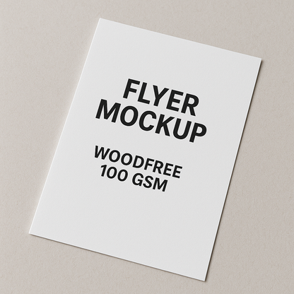Flyer - Woodfree 100gsm - Front and Back - A4 - 5000